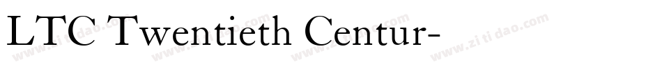 LTC Twentieth Centur字体转换